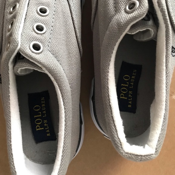 Kids 12.5 slip on Polo Sneakers never worn - Picture 3 of 5